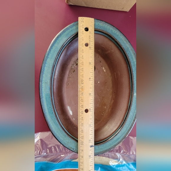 Bonsai Pot Blue Glaze 9" made in Korea - Picture 3 of 11